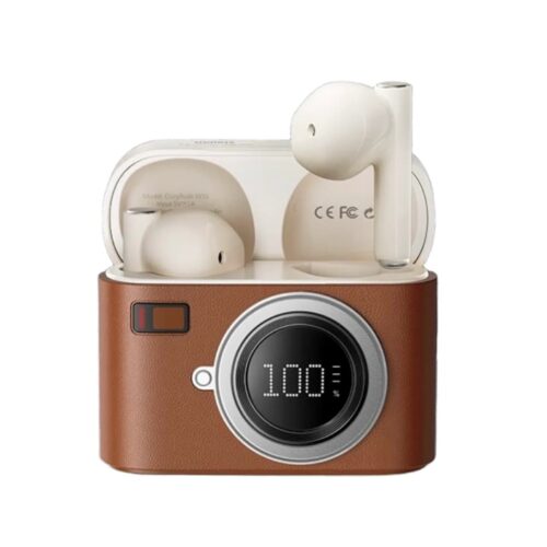 Myx My Buds Cozy True Wireless Bluetooth Earbuds 60 Hours Stand by & Comfortable Fit And Clear Sounds - Brown