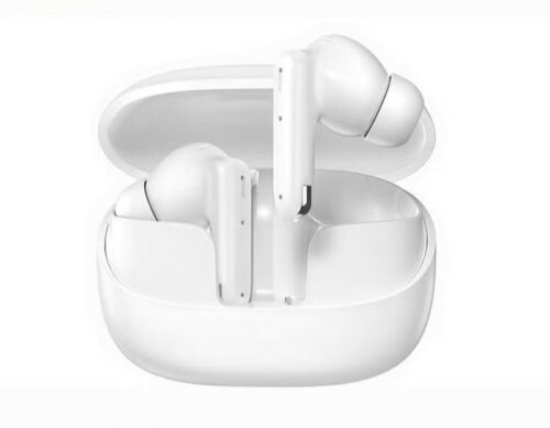 Haino Teko ANC 14 Bluetooth Earphones with Real Active Noise Cancellation Bass Music Clear Microphone and Multi Functional Touch Control Compatible With Mobiles, Tablets PC Laptops- White
