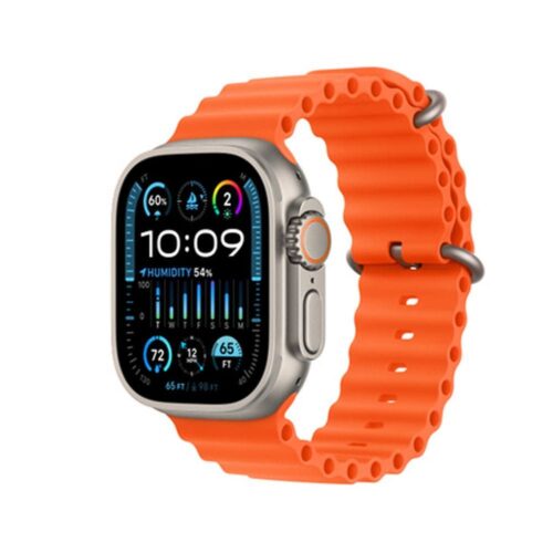 Hie q S9 ultra 2 smart watch with 4 strap , Wireless Charging , Bluetooth Calling - silver
