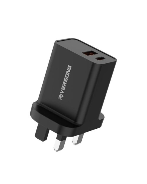 RIVERSONG  30 W PD & 18 W A DUAL PORT FAST CHARGER AD 28