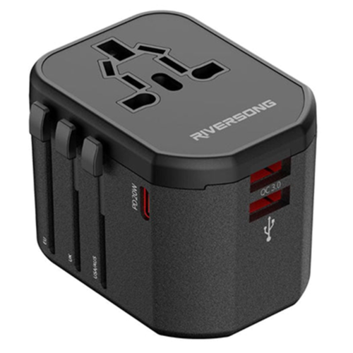 RIVERSONG UNIVERSAL TRAVEL ADAPTER 4 IN 1 AD 108