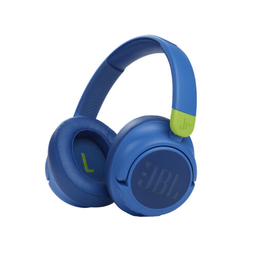 JBL JR 460 NC WIRELESS OVER-EAR NOISE CANCELLING KIDS HEADPHONE-BLUE