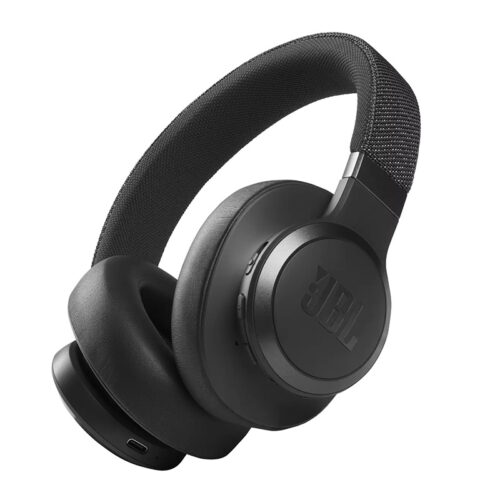 JBL Live 660 NC Wireless Over Ear Noise Cancelling Headphones, Powerful JBL Signature Sound, ANC + Ambient Aware, Voice Assistant, 50H Battery, Comfortable Fit, Carrying Pouch - Black