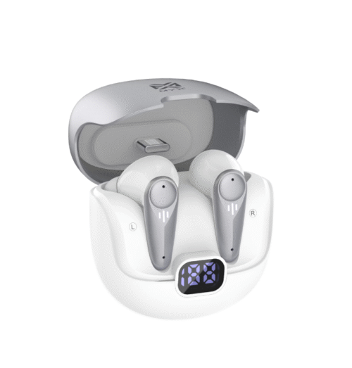 Myx Hybrid X Pro GT 39 Gaming True Wireless Earpods & Stable Bluetooth Immersive Hd Sound - White