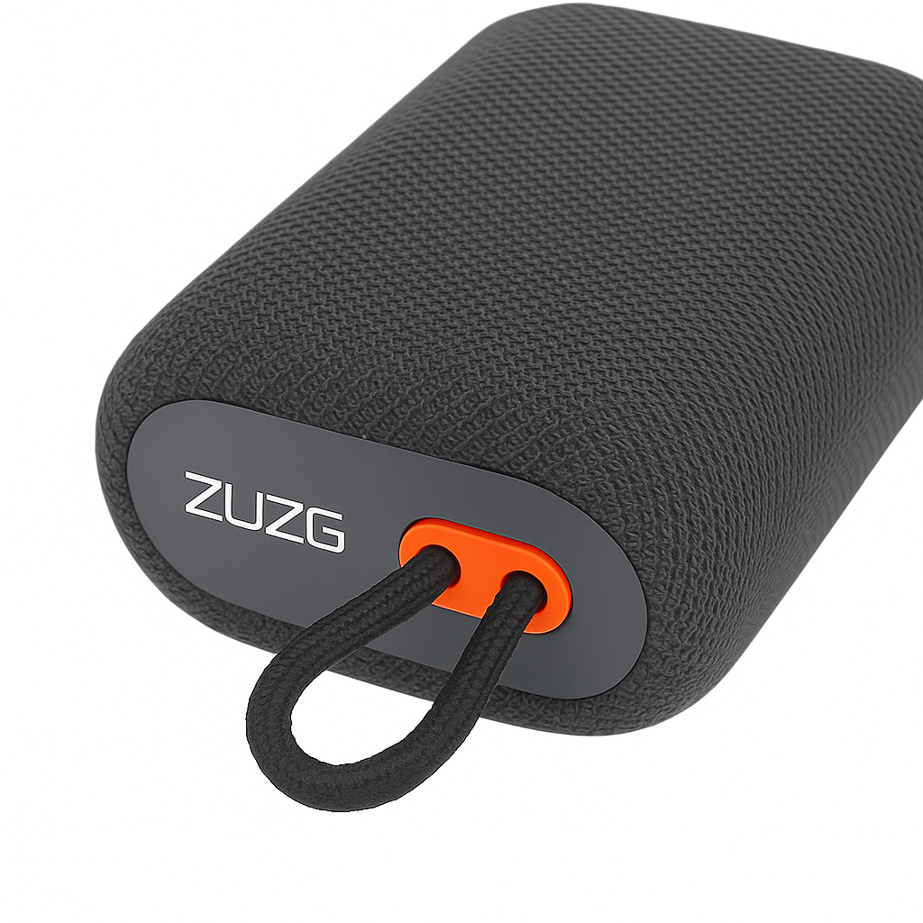 ZUZG Mini Portable Bluetooth Wireless  Speaker , High Quality Sound , Water Resistant  - Grey