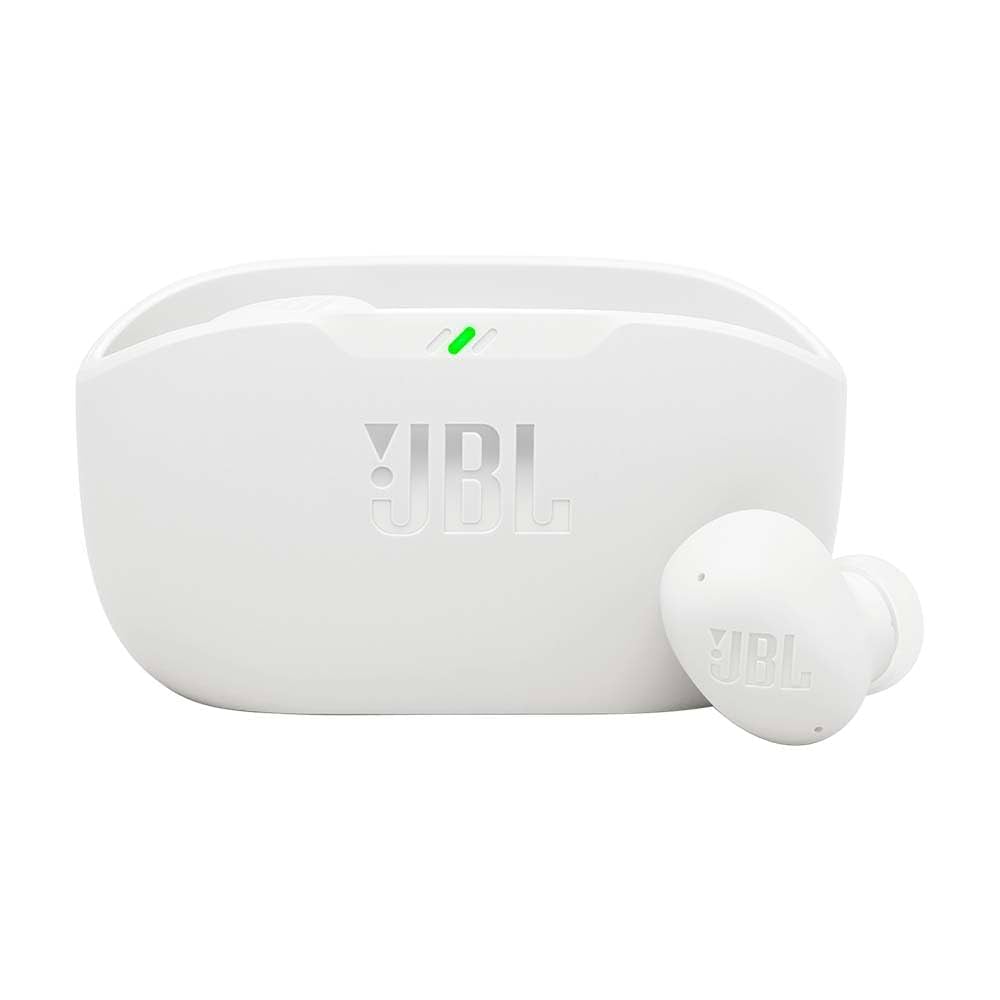 JBL Wave Buds 2 True Wireless Noise Cancellling Earbuds, Pure Bass Sound, Bluetooth 5.3, LE Audio, Smart Ambient, 4-Mic Technology, 40H Battery, Water and Dust Resistant - White