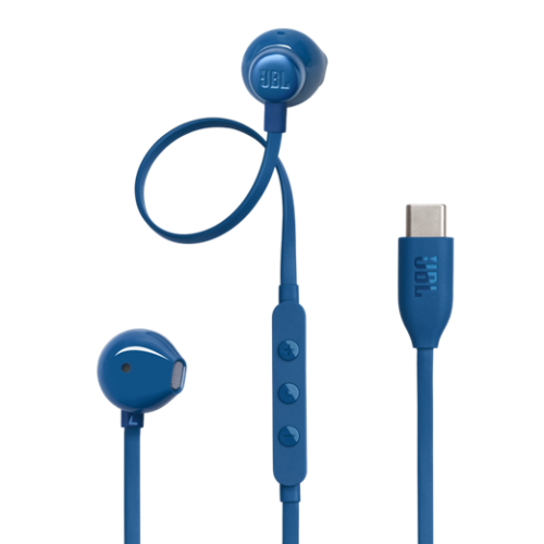 JBL TUNE 305-TYPE-C WIRED HI-RES IN-EAR HEADPHONE - BLUE
