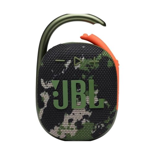 Jbl Clip 4 Portable Mini Bluetooth Speaker Big Audio And Punchy Bass, Integrated Carabiner, Ip67 Waterproof And Dustproof, 10 Hours Of Playtime, Speaker For Home, Outdoor And Travel -  Squad