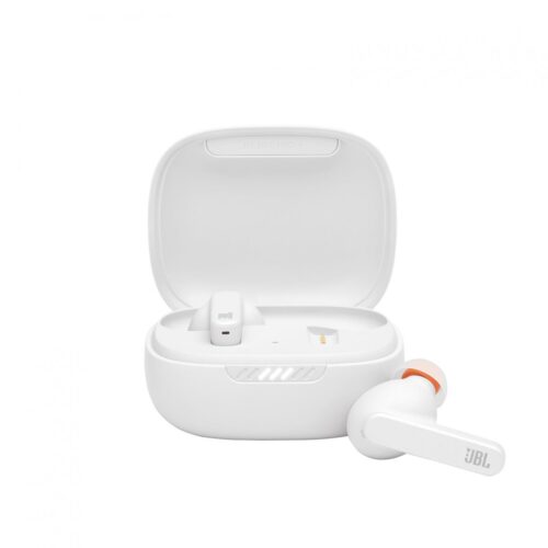 JBL Live Pro Plus TWS True Wireless Noise Cancelling Earbuds, Powerful Signature Sound, ANC + Smart Ambient, 28H Battery, Charging, 3-Mics Technology, Dual Connect, Water Resistant - White