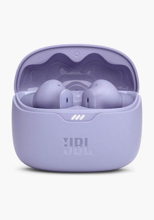 JBL Tune Beam True Wireless Noise Cancelling Earbuds, Pure Bass Sound, Bluetooth 5.3, Smart Ambient, 4-Mics Technology, VoiceAware, 48H Battery, Water and Dust Resistant - Purple