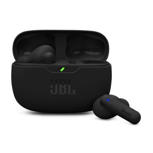 JBL Wave Beam 2 Adaptive Noise Cancelling With Smart Ambient True Wireless Earbuds, Deep Bass, Comfort Fit, 40H Battery, Hands-Free + VoiceAware, Water and Dust Resistant - Black
