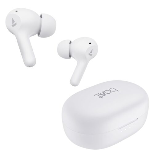 Boat Airdopes 71 Tws Premium Earbuds With 40 Hours Playtime, Dual Mics With Enx, Asap  Charge, Iwp, Beast Mode With 50 Ms Low Latency, Ipx4 & Pocketable Id - White
