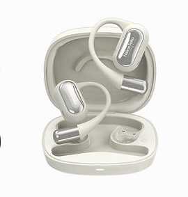 Haino Teko Germany OWS H3 True Wireless Open Ear Earphone With Super Clear Mic And High Bass Sound Quality - White