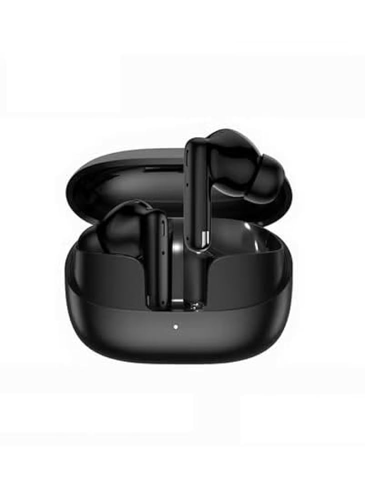Haino Teko ANC 14 Bluetooth Earphones with Real Active Noise Cancellation Bass Music Clear Microphone and Multi Functional Touch Control Compatible With Mobiles, Tablets PC Laptops - Black