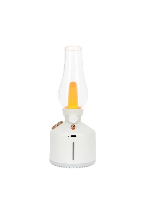 Vintage Lamp With Smart Cool Air Humibifier For Bedroom Baby room Office Down Fill Water - White