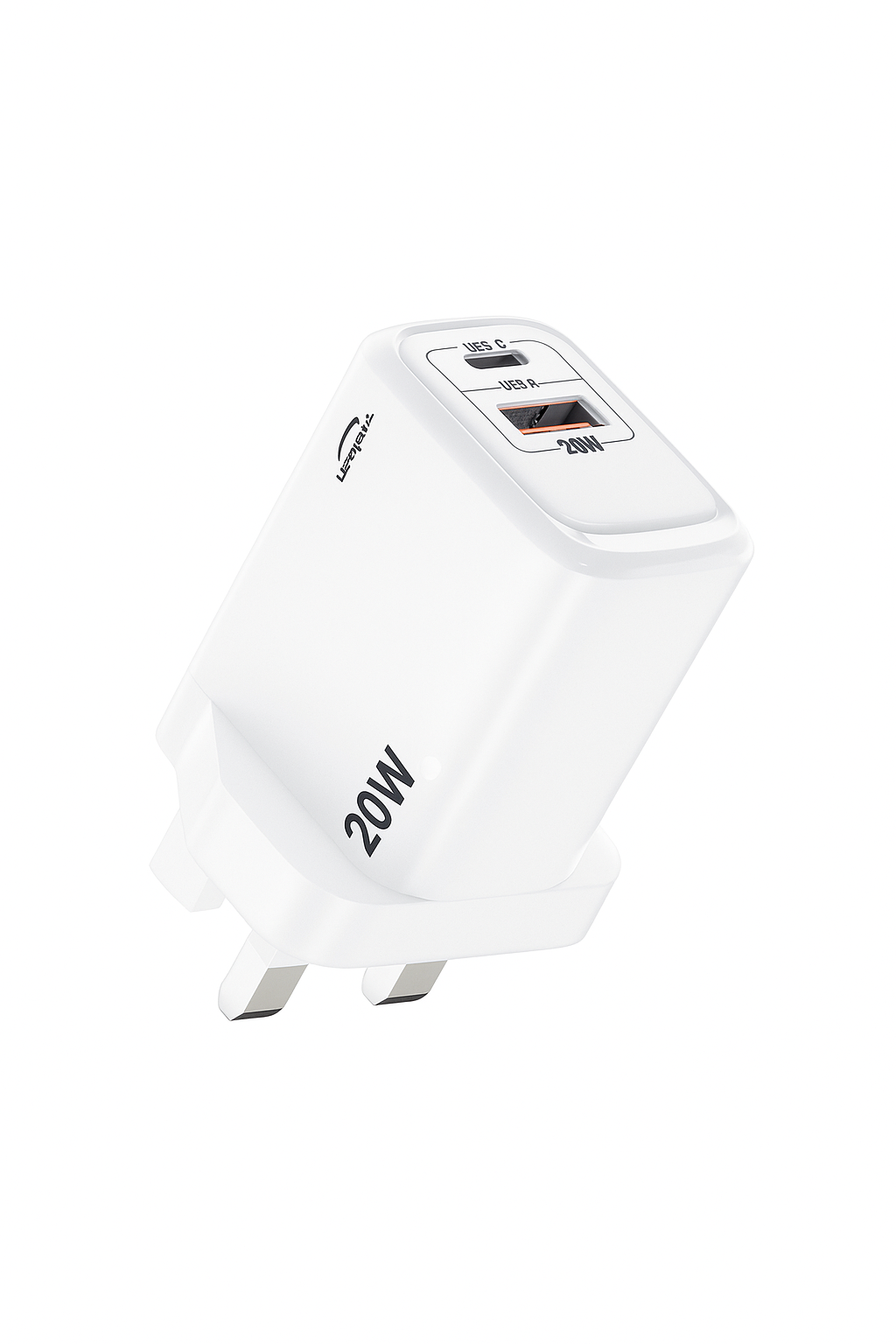 Lapramol Dual Port Fast Charger 20w PD + 18w QC  Type-c  charger  LP-C100UK