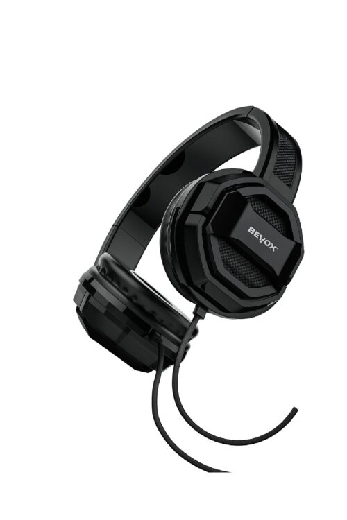 Beyox Type-C Stereo Hifi Wired Headphone  With Enhanced Bass, Clear Microphone &  Comfortable Design, Making It Perfect For Music / Gaming / Movies BH170 - Black