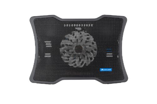 Mikuso  Portable Laptop Cooler Laptop Cooling Base Single Fan Design Low Noise Two USB Ports Support Laptops Below 14 inch