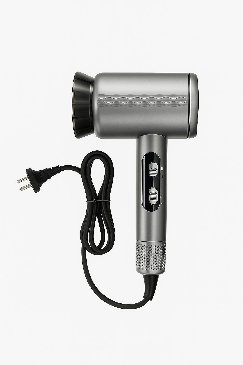 Hair Dryer V 10 With 2 Switches /  Strong Winds / Quick Drying Big Power / Temperature Selection / Hair Care - Silver