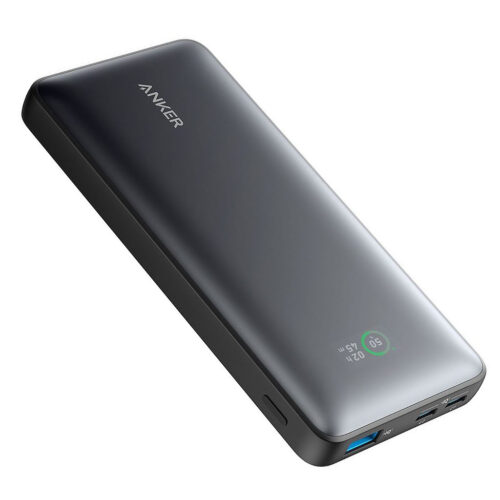 Anker 533 Power Bank 10000 mah Portable Charger A1249h11 Power Core 25W With 3 Port  2 USB-C 1 USB-A Fast Charging Battery Pack For I Phone Series, Ipad, Samsung, Android And More - Black