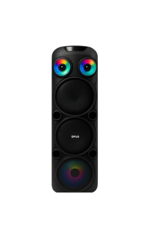 D plus Portable Bluetooth Speaker With One Wireless Mic / Remote Control / Carry Wheels For Easy Transport And Karaoke And Performance P.M. R.0.8800W - SZ8338