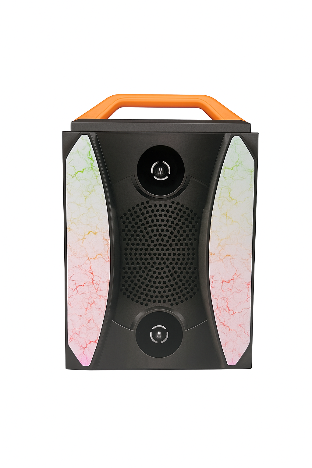 Brodu BTS - 1962 Portable Bluetooth Speaker With RGB Light Up / Usb Slot  / FM / With Handle - Black