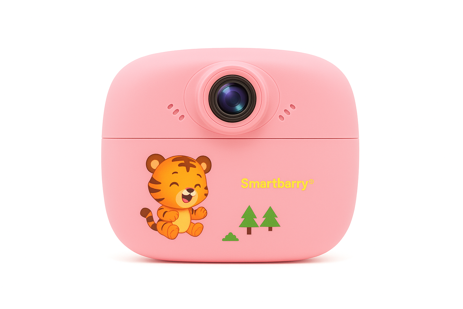 Smart Barry KCO2 Instant Print Camera for Kids Digital Camera for Kids with Print Paper Photo Printer Camera for Kids 50M Pixel 2.4" Screen MP3 Player Video Recording - Pink