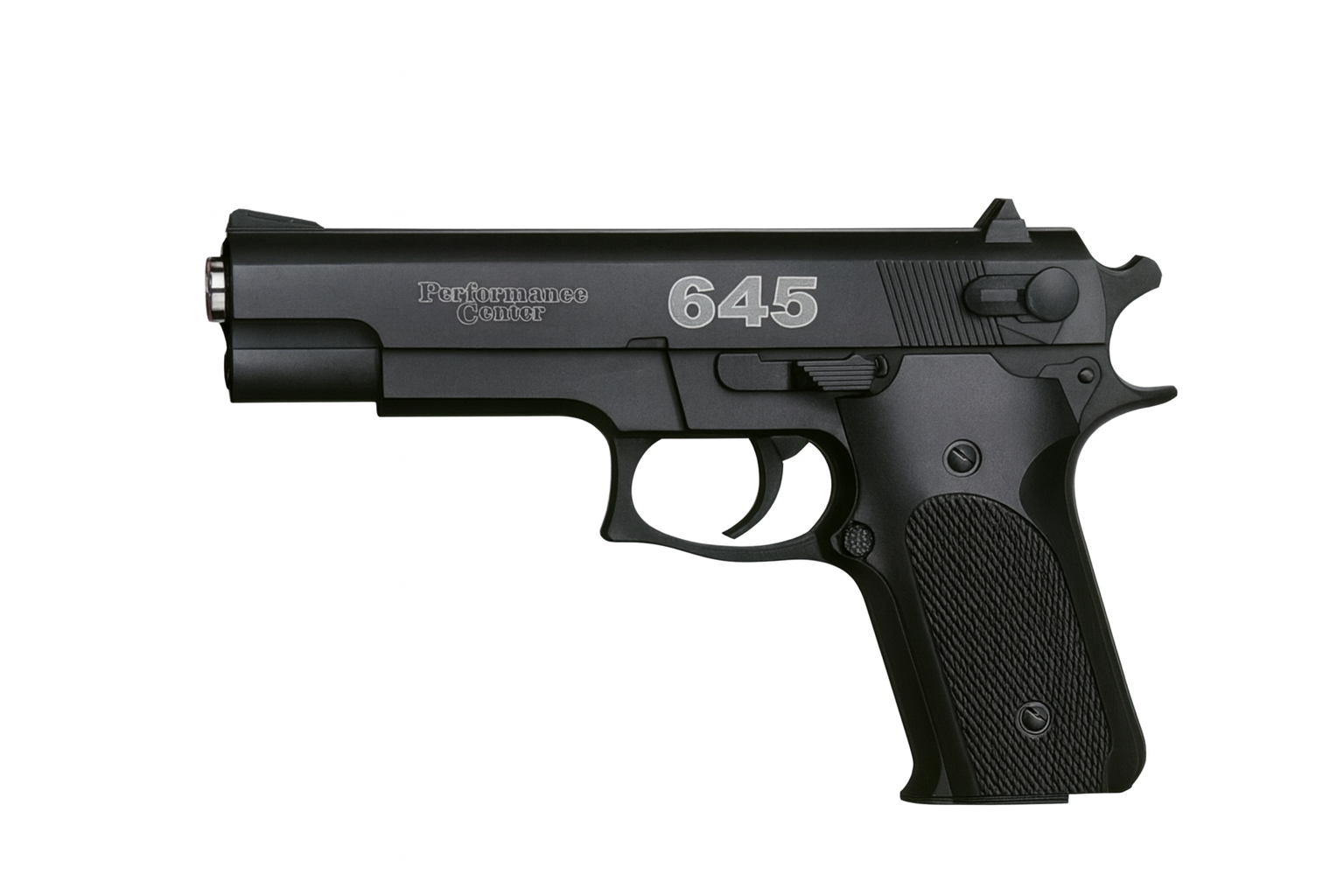 Air Soft Gun 645 Special Style Simulating A True Style Gun Load 7-8 MM BB Bullets , The Metal Edition - Black
