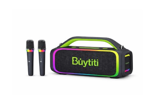 Buytiti G - 102 Portable Bluetooth Speaker With 2 Wireless Mic / 3600 Mah Battery - Green