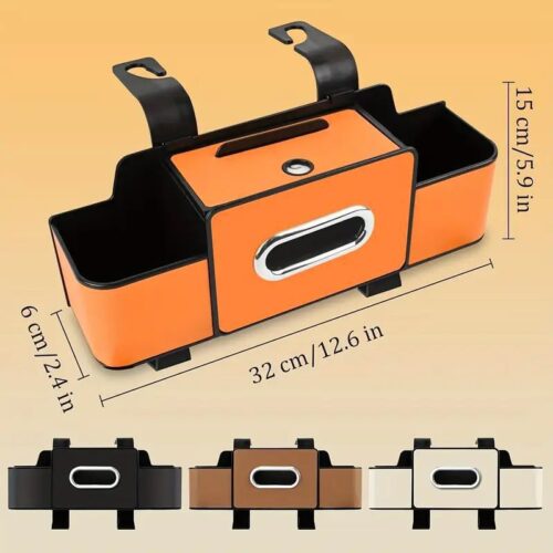 Multifunctional Car Storage Box Premium Seat Back Hook Hanger - Mix Color 2 Pcs
