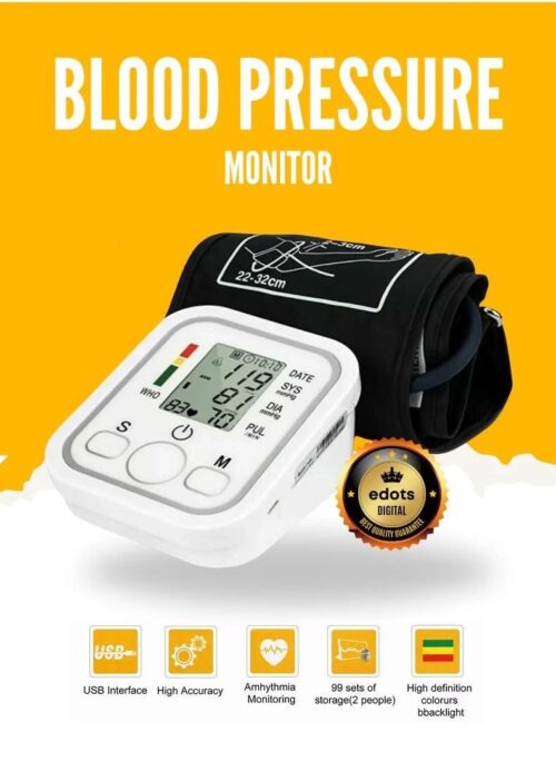 Electronic Blood Pressure Monitor And Blood Glucose Meter - Combo