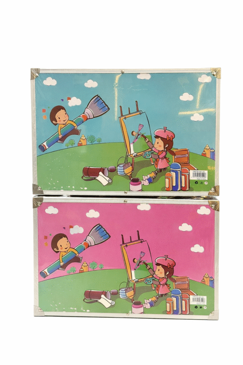 Kids Deluxe 145 PCS Art & Craft Set in Metal Case – Multi-Piece Drawing & Painting Kit - 2 Pcs Combo