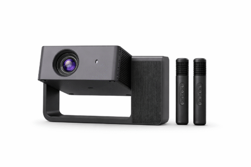 Smartbarry HT30 4K High-definition Karaoke Style Projector, Manual Focusing 5G Dual Band Speed,HD WiFi Bluetooth Projector, Intelligant Temperature Control, Android 11.0 Home Theater, Movies, Video Gaming, Office Work Meetings Projector