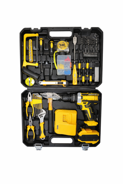 DENX Multifunctional Tool Box With 2 Battery 21v  Lithium Battery Rechargeable Drill And Screwdriver - DX 3329