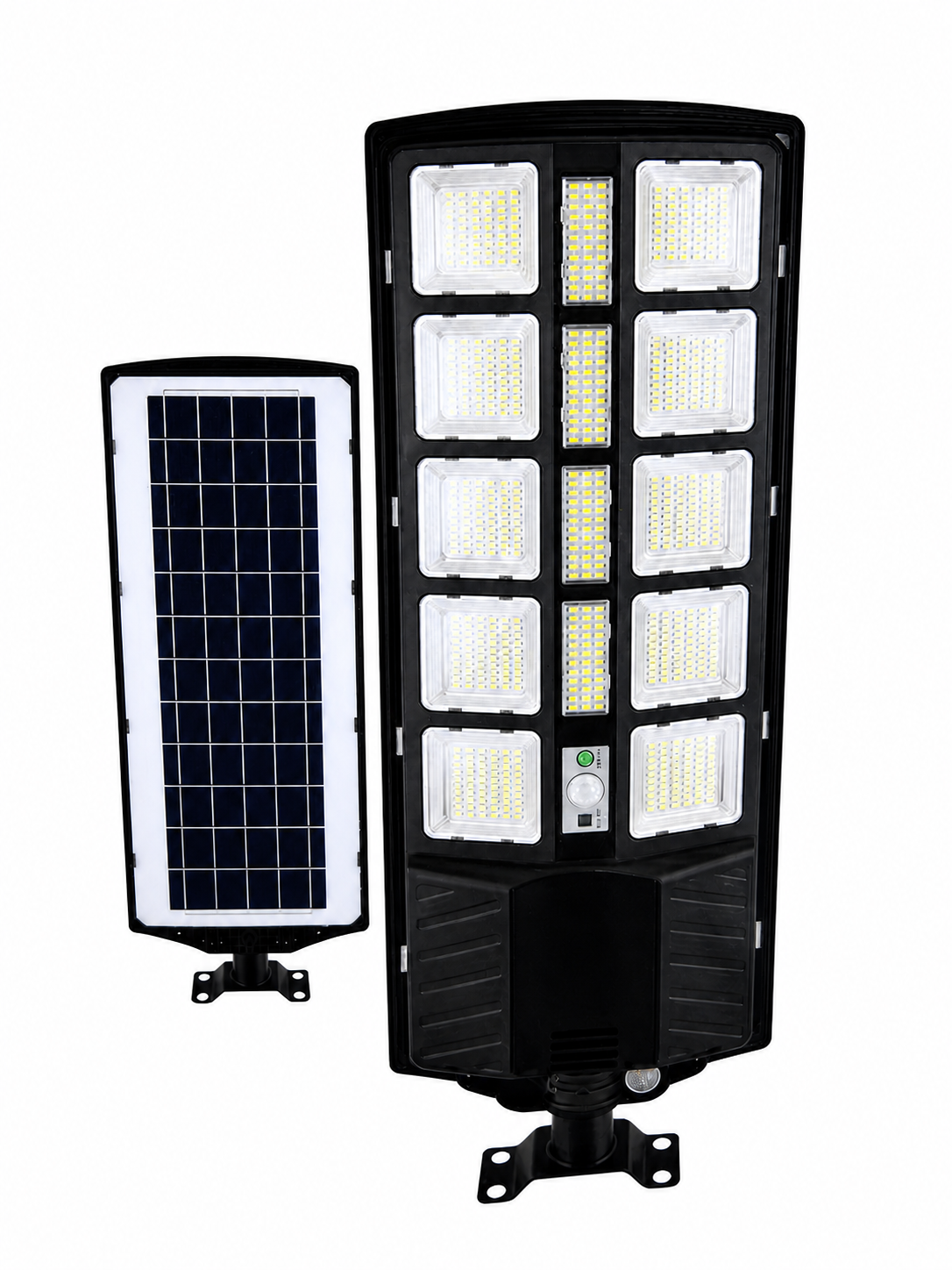 DENX DX-2357 Solar Street Light 12 Hours Full Power Light On Single Charge /Light Control / Weather Resistant / Fast charging / High - Efficiency Solar Panel - Black