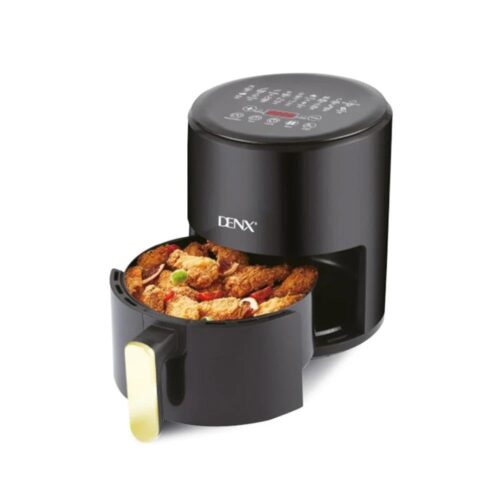 DX1786 4L Digital Air Fryer 2400W - Extra Large Capacity Oil-Free Air Fryer for Frying, Baking, Grilling & Roasting - LED Touch Control, Non-Stick Basket, Rapid Hot Air Circulation - Black