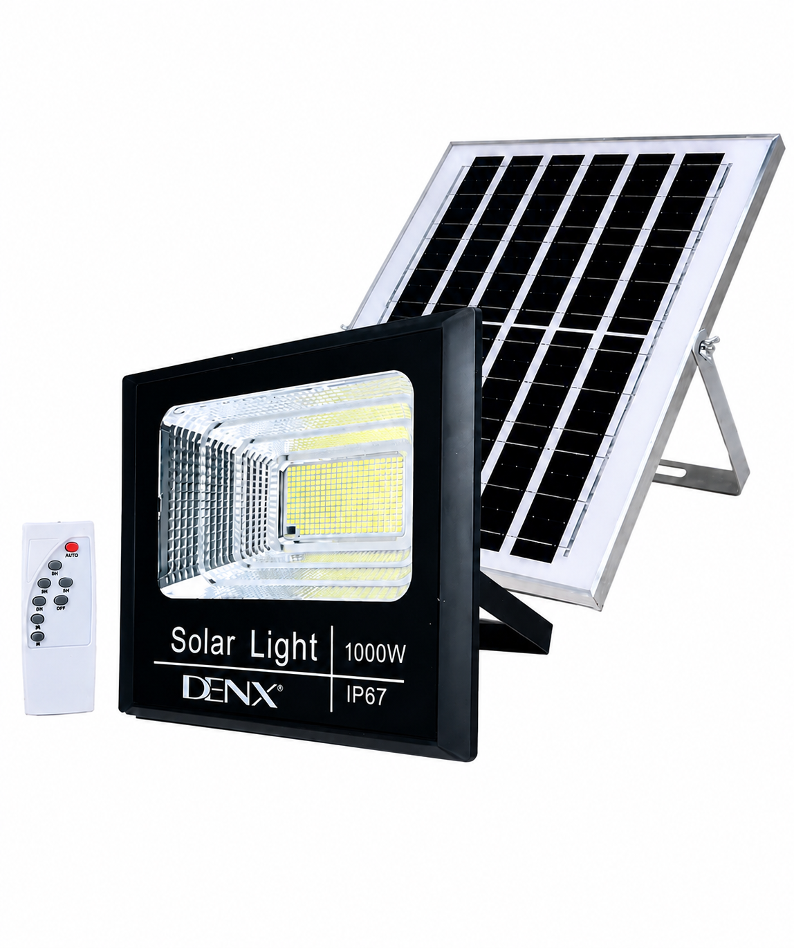 Denx Dx 2347 Household Solar Light 1000W Power - 8000 Mah Battery Capacity 6V/18W Solar Panel Power / ABS Panel / IP67 Waterproof Grade