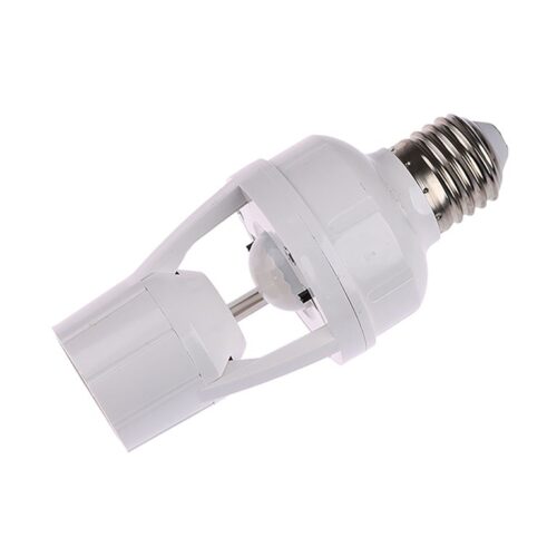 Motion Sensor Light Socket  E27 4 Pcs Screw In Motion Activated Light Bulb Holder Adapter with Auto OnOff Control for Garage Basement Porch Storage Room Indoor - Free Delivery