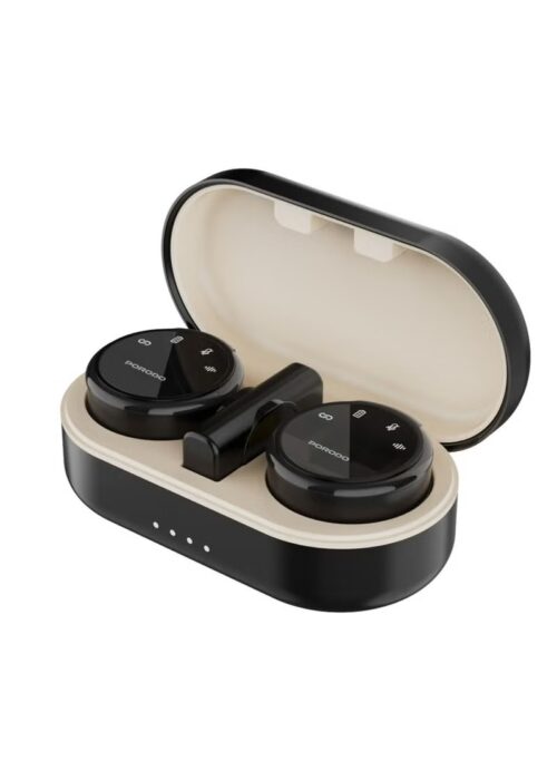 Porodo Type-C Lavalier Microphones with Lightning Adapter, 24H Case, Low Latency Audio , Black,2 Year Warranty , Free Delivery