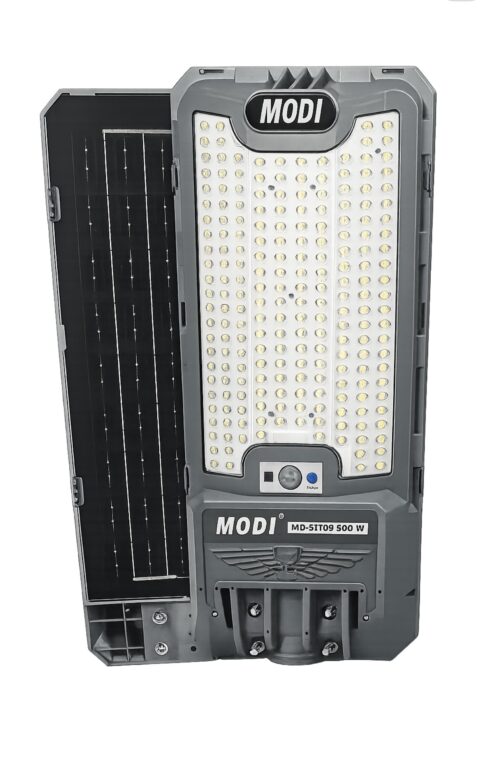 MODI High Quality Solar Street Light 500W 12 Hours Working Time 3.2V 16Ah Large Capacity Battery | Remote Control | Wide Angle Radar Sensor | 6500K Bright White Dusk to Dawn Light | 16000MAh Battery | IP65 Waterproof | Street, Yard, Parking Lot, - MD SLT99-500W - Free Delivery
