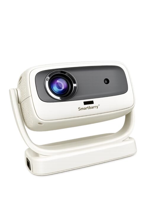HT3 Pro High Definition 8k HD Projector High Brightness And Transparency System HDMI Bluetooth USB Screen Mirror Android 15.0. And 1080 Pixel Full Real Display - Free Delivery