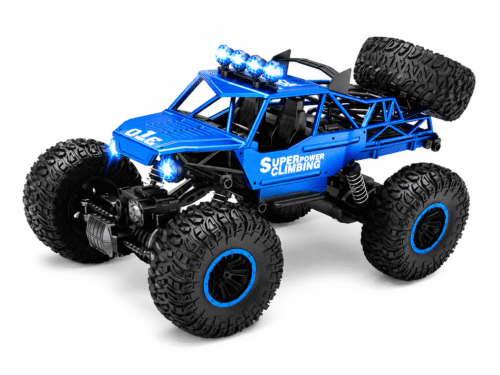 1:10 Scale High Speed Remote Control Rc Car, 2.4GHz, 4x4, Off-Road RC Car with LED Lights, Mad Climbing Vehicle Model, Toys for Kids and Adults, Blue -Free Delivery