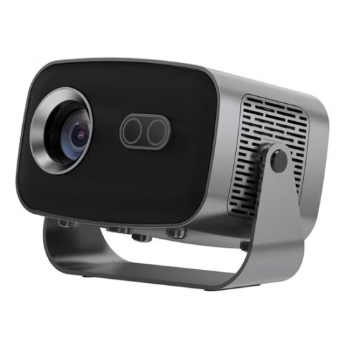 Smartbarry Ht 12 4k Ultra HD Smart Mini Projector with WiFi & Bluetooth - HD Video Projector for Home Entertainment, Wireless Screen Casting, Compact Design with Remote Control , Black - Free Delivery