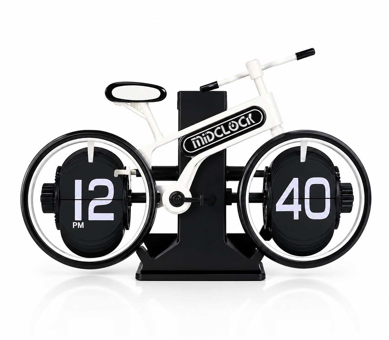 Bicycle Flip Clock White