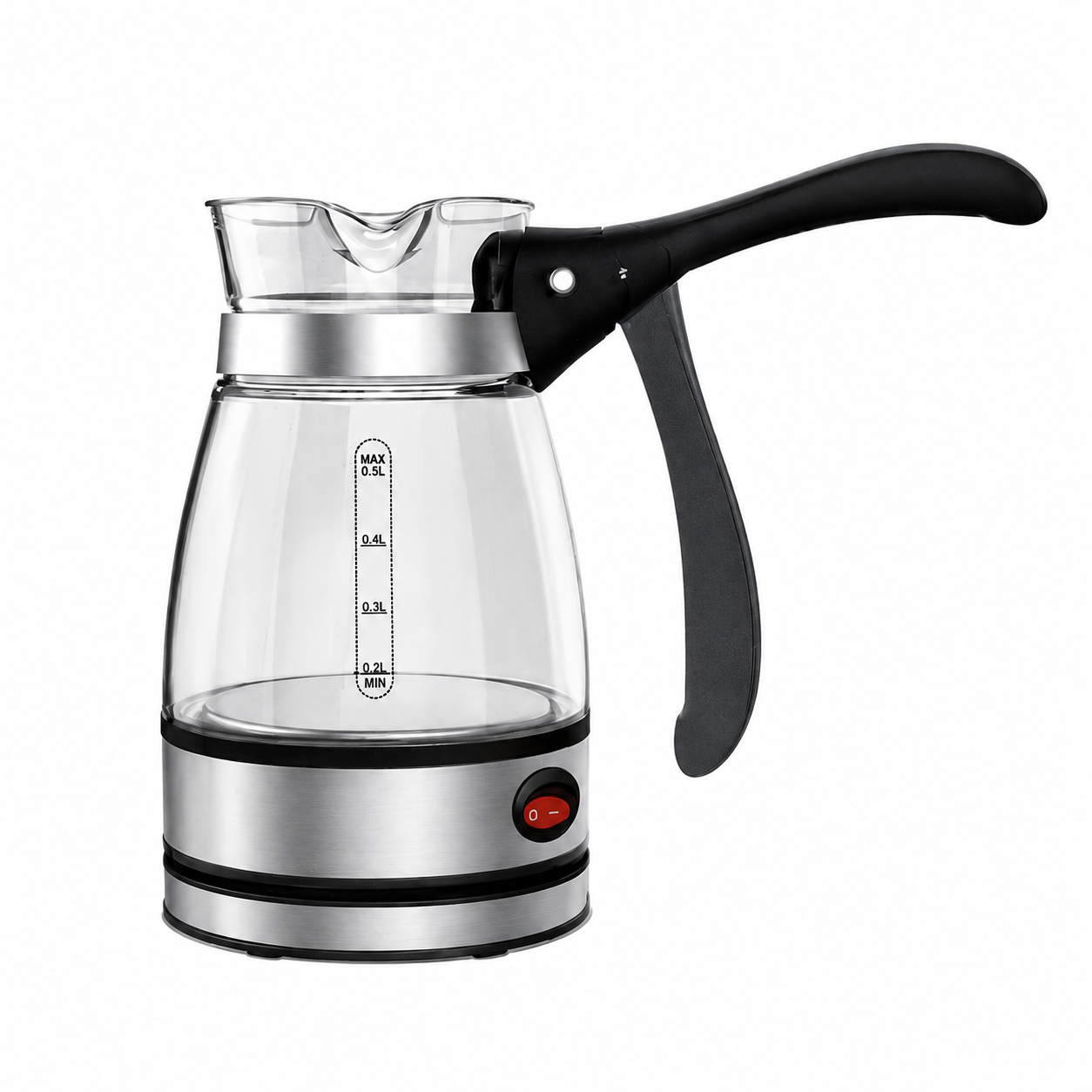 Denx Dx3418 Electric Coffee Pot Detachable Handle 0.500MI Small Capacity Electric Coffee Maker Cup Free - Delivery
