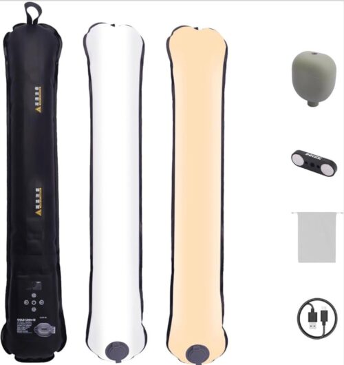 Bi-Color Temperature LED Stick Light – 12W Rechargeable Photography Light Tube 12 W, Li-ion Battery Capacity: 15.8Wh 7.2V 2500 Mah Handheld Portable Lighting for Outdoor Video Recording & Studio Shooting - Free Delivery